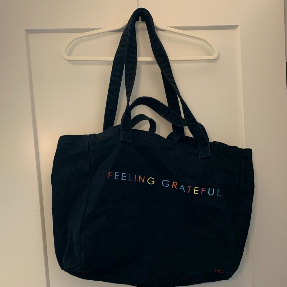 'FEELING GRATEFUL' - Oversized Shopper Tote Bag